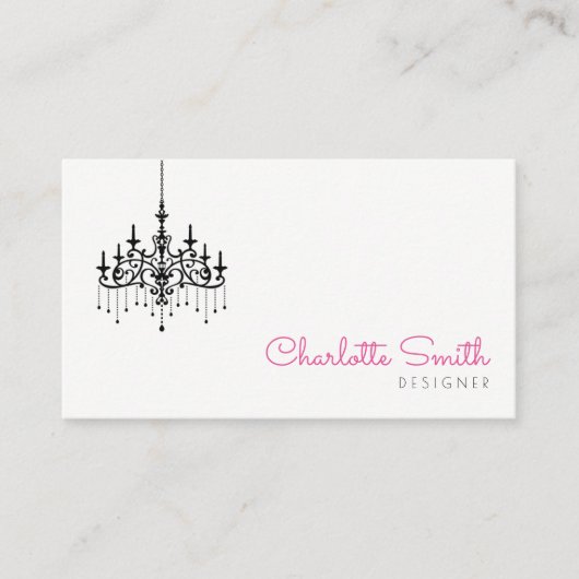 Modern Chandelier Visitekaartje (Voorkant)
