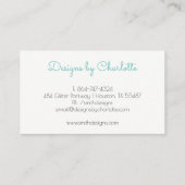 Modern Chandelier Visitekaartje (Achterkant)