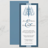 Modern Chandelier Wedding Invitation Kaart (Voorkant / Achterkant)