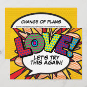 Modern 'Change the Date' stripboek leuk Kaart (Voorkant / Achterkant)