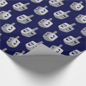 Modern Chanoeka patroon Cadeaupapier (Hoek)