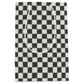 Modern Charcoal Buffalo Check Medium Medium Cadeauzakje (Voorkant)