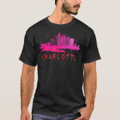 Modern Charlotte Cityscape - Charlotte North T-shirt (Voorkant)