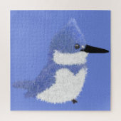 Modern charming belted kingfisher legpuzzel (Verticaal)