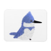 Modern charming belted kingfisher magneet (Horizontaal)
