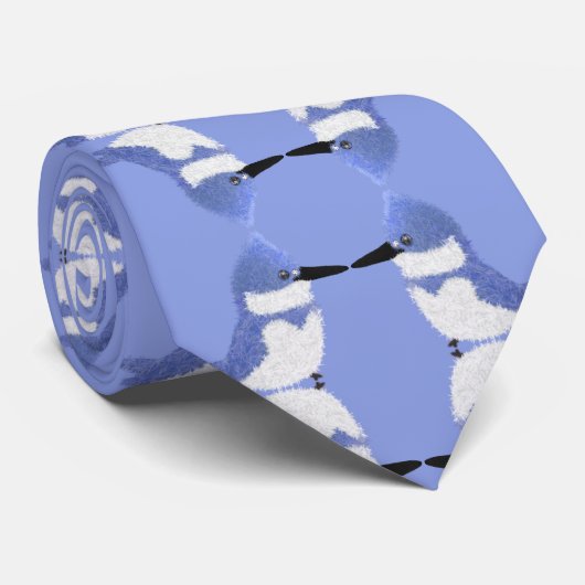 Modern charming belted kingfisher stropdas (Opgerold)