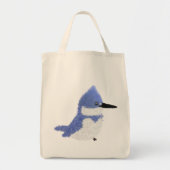 Modern charming belted kingfisher tote bag (Voorkant)