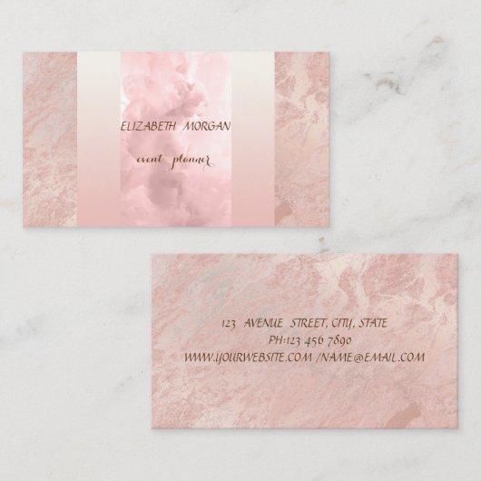 Modern Charming Elegant Visitekaartje (Voorkant / Achterkant)