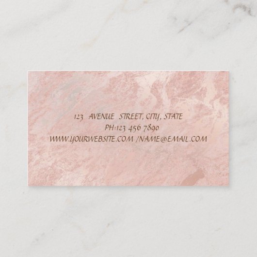 Modern Charming Elegant Visitekaartje (Achterkant)