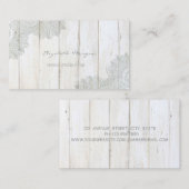 Modern charming, kant, houtextuur visitekaartje (Voorkant / Achterkant)