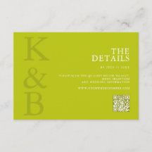 Modern Chartreuse Minimalist Wedding