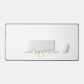 Modern Chartreuse Script Monogram Bureaumat (Keyboard & Muis)