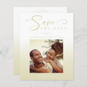 Modern Cheap Gradient Minimalist Photo Couple (Voorkant / Achterkant)