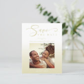 Modern Cheap Gradient Minimalist Photo Couple (Staand voorkant)