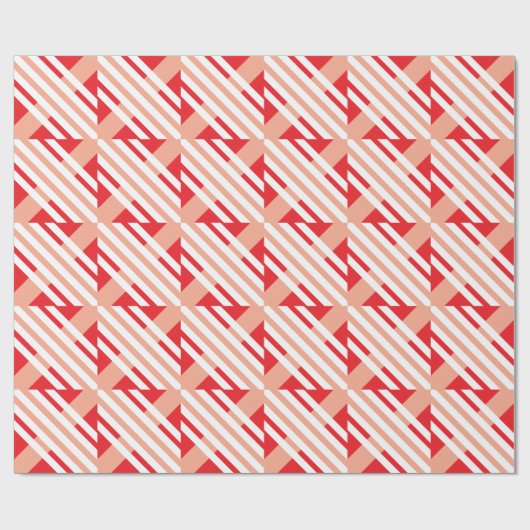 Modern Check Pattern Wrapping Paper Cadeaupapier (Vlak)