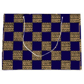 Modern Checkerboard Geometric pattern Groot Cadeauzakje (Voorkant)
