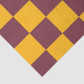 Modern Checkerboard Team Sportschool Kleuren Leuk Tissuepapier (Detail)