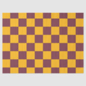 Modern Checkerboard Team Sportschool Kleuren Leuk Tissuepapier (Voorkant)