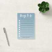 Modern Checklist Green Ombre | Jouw namen toevoege Post-it® Notes (Kantoor)