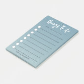 Modern Checklist Green Ombre | Jouw namen toevoege Post-it® Notes (Schuin)