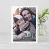 Modern Cheer | Holiday-foto Feestdagenkaart (Staand voorkant)