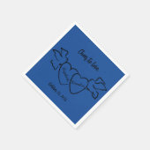 Modern Cheer om te houden van gepersonaliseerde br Servet (Hoek)