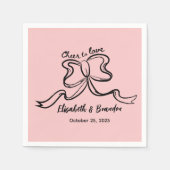 Modern Cheer om te houden van gepersonaliseerde br Servet (Voorkant)