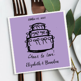 Modern Cheer om te houden van gepersonaliseerde br Servet