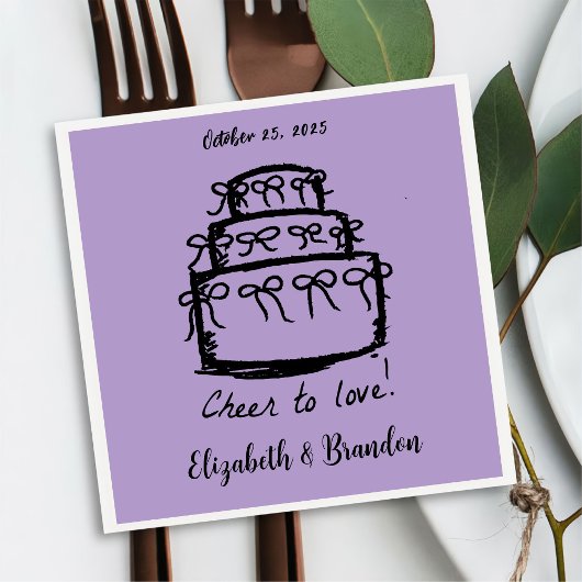 Modern Cheer om te houden van gepersonaliseerde br Servet