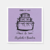 Modern Cheer om te houden van gepersonaliseerde br Servet (Voorkant)