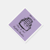 Modern Cheer om te houden van gepersonaliseerde br Servet (Hoek)