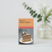 MODERN CHEERFUL BOLD RED SINAASAPPEL BAKERY CHEF F VISITEKAARTJE (Staand voorkant)