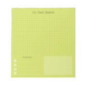 Modern Cheerful Brain Dump (Editable Text) Notitieblok (Voorkant)