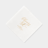 Modern Cheers 80ste verjaardagsfeest Folie Servetten (Rechts)