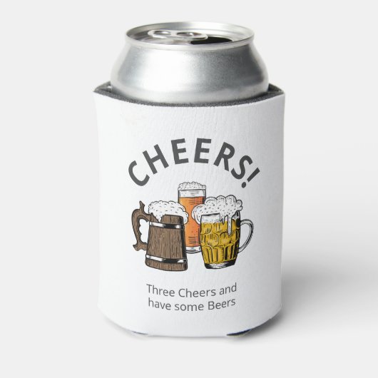 Modern CHEERS Cartoon Beers  Blikjeskoeler (Blikje Achterkant)