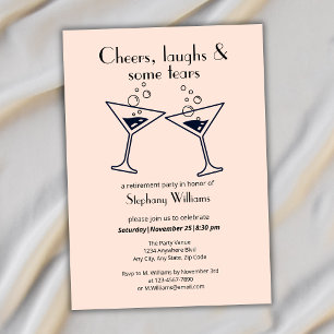 Modern Cheers Laughs Tranen Cocktail Pensioen Kaart