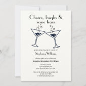 Modern Cheers Laughs Tranen Cocktail Pensioen Kaart (Voorkant)