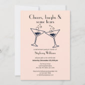 Modern Cheers Laughs Tranen Cocktail Pensioen Kaart (Voorkant)
