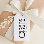 Modern Cheers' Personalized  Cadeaulabel