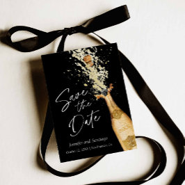 Modern Cheers Save the Date Kaart