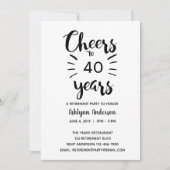 Modern Cheers to Retirement Kaart (Voorkant)