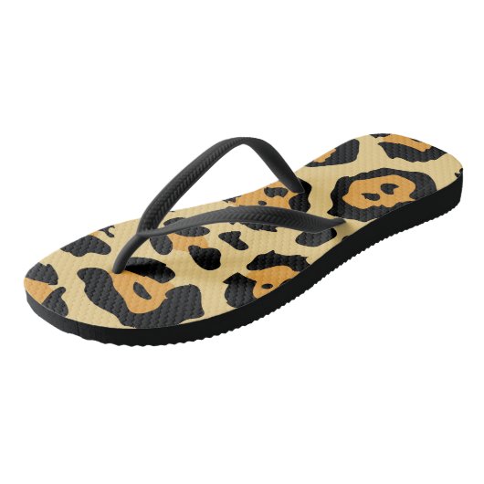 Modern Cheetah Spots Pattern Teenslippers (Schuin)
