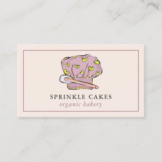 Modern Chefs Baker Pet Bakery Visitekaartje (Voorkant)