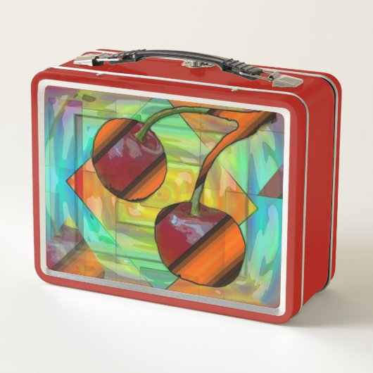 Modern Cherries Lunch Box (Achterkant)