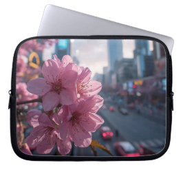 Modern Cherry Blossom 10' Laptop Sleeve