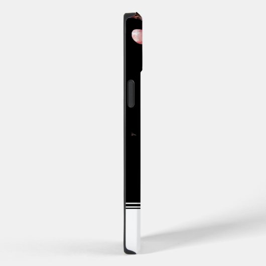 Modern Cherry Blossom Black iPhone 14 Plus Hoesje (Achterkant / Rechts)