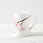 Modern Cherry Blossom Branch Personalized Porselein Kop (Rechts)