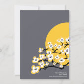 Modern Cherry Blossom Bridal Shower Kaart (Achterkant)