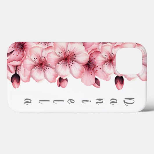 Modern Cherry Blossom Pink Case-Mate iPhone Case (Achterkant (horizontaal))