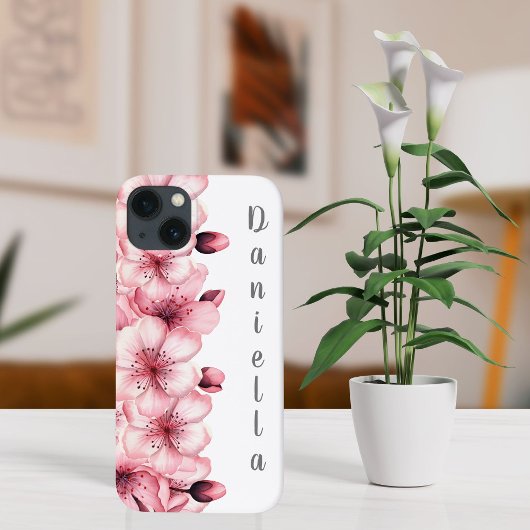 Modern Cherry Blossom Pink Case-Mate iPhone Case